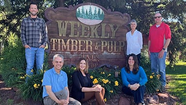 A photo of the Weekly Timber staff.